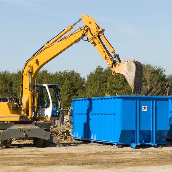 what size residential dumpster rentals are available in Inman